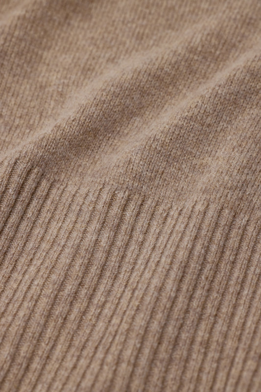 Closed Pure Wool Crewneck Knit Hazel Beige