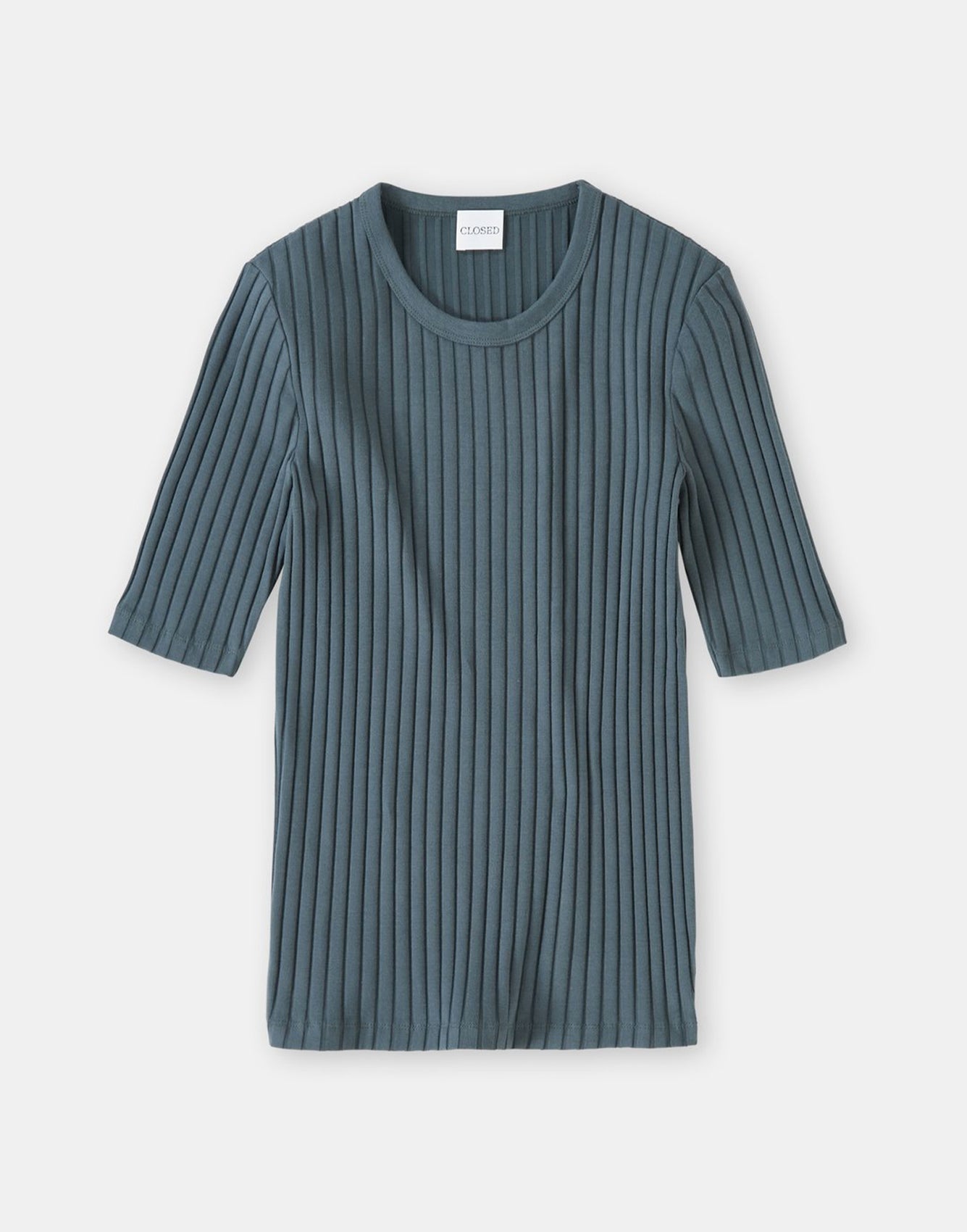 Closed Ribbed T-shirt Pini Green