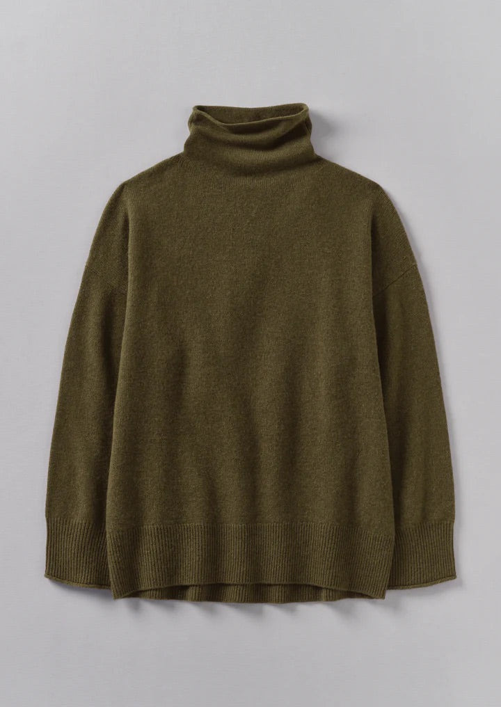 Toast Roll Neck Wool Cashmere Sweater Oatmeal