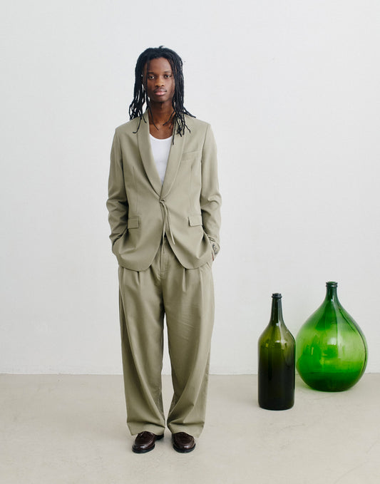 A Kind Of Guise Shinji Blazer Chulk Green