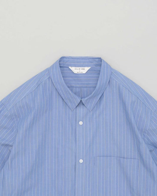 Still By Hand Regular Shirt Blue Stripes