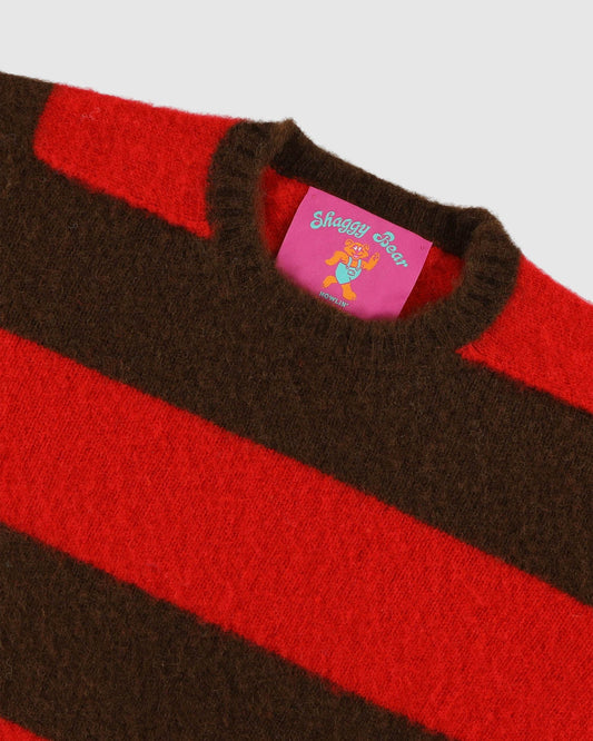 Howlin Shaggy Bear - Chunky Stripes - Mocha Boom