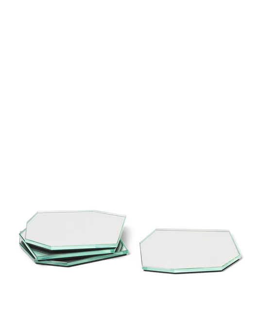Ferm Living Shard Coasters - Set of 4 - Mirror