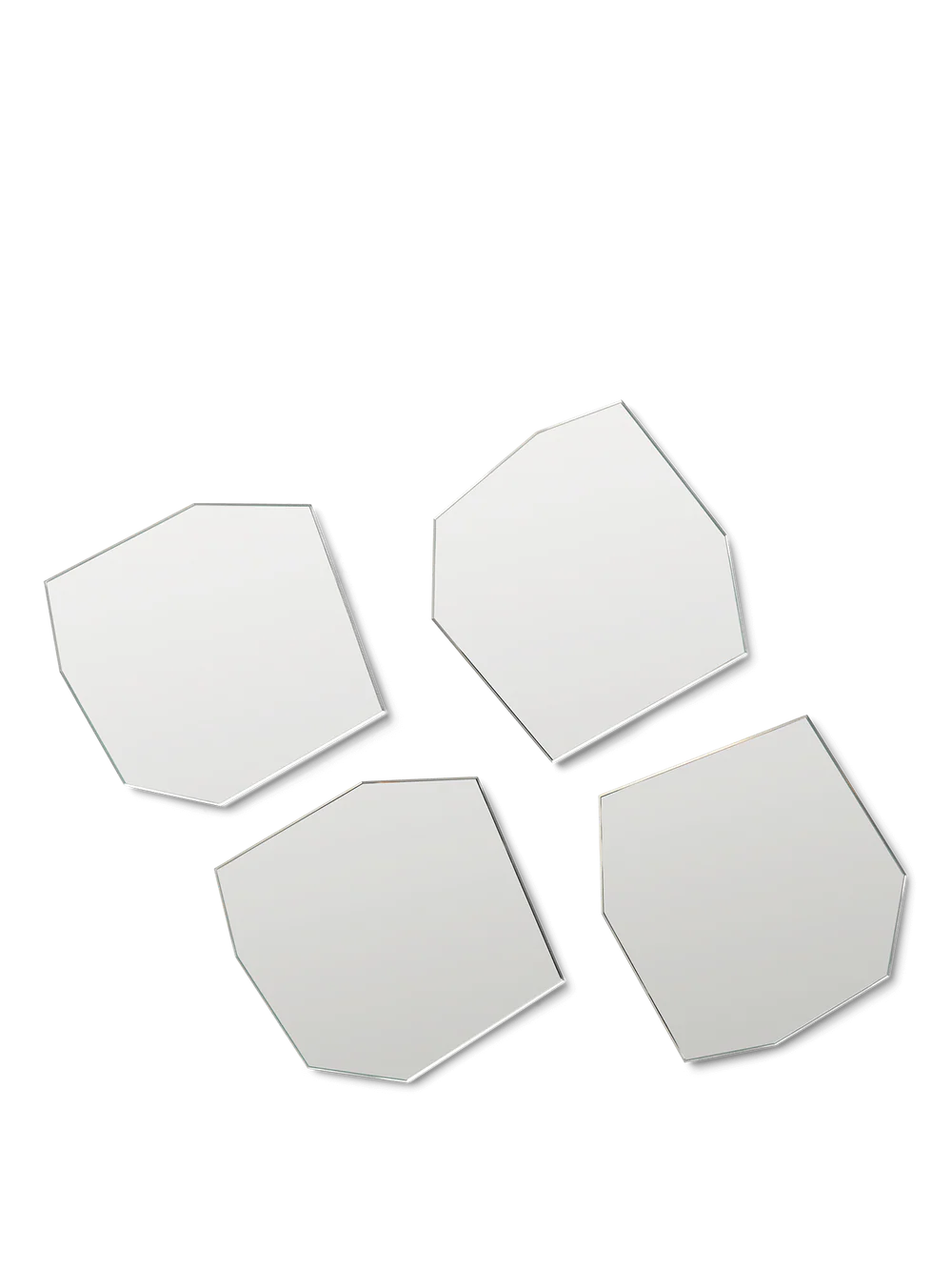 Ferm Living Shard Coasters - Set of 4 - Mirror