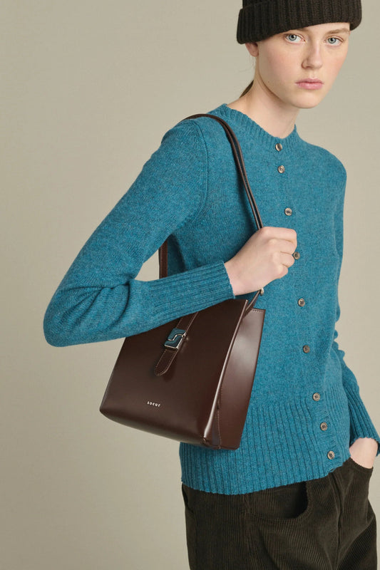 Soeur Bello Mini Small Bucket Bag Warm Brown