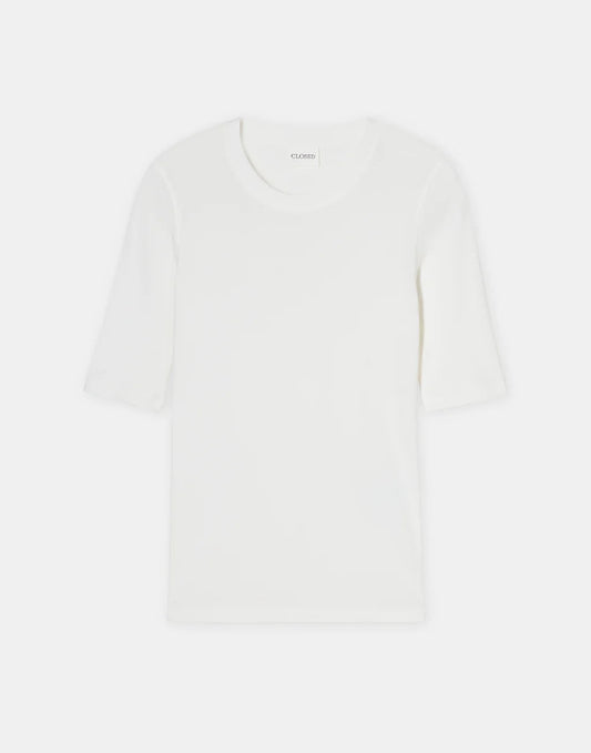 Closed T-shirt Cotton Modal Ivory