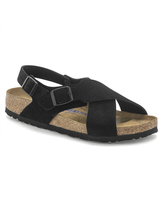 Birkenstock Tulum SFB Black Suede Leather