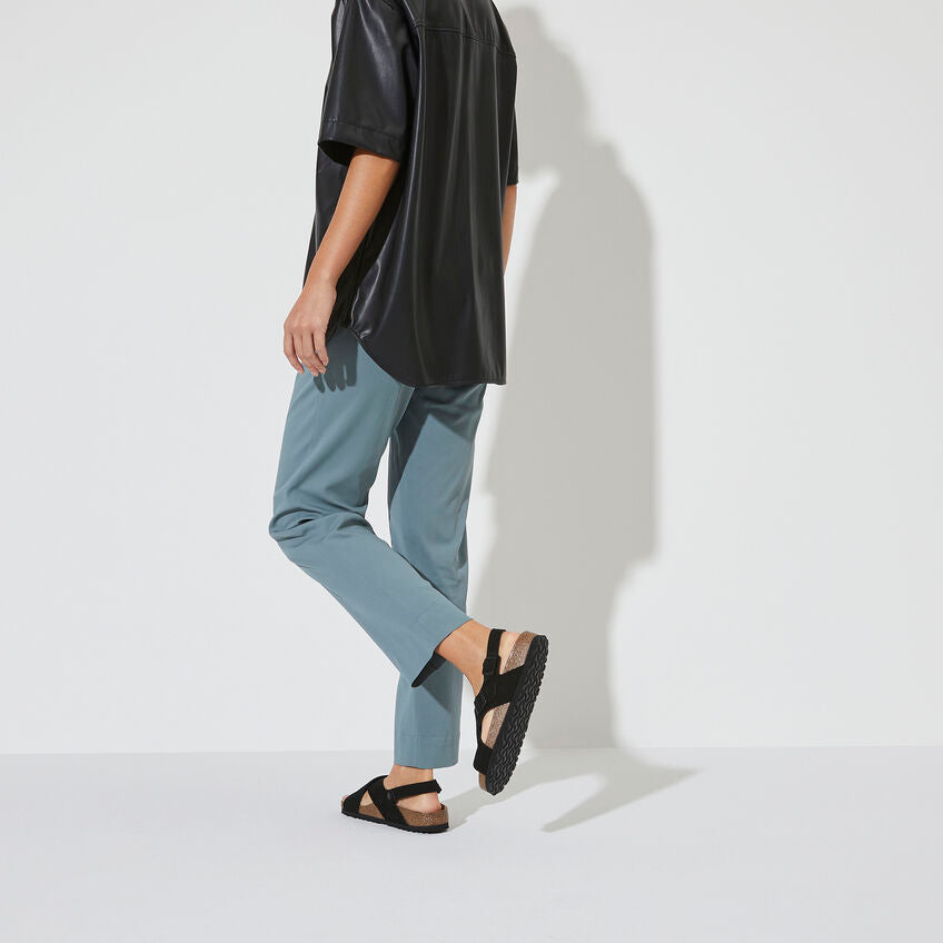 Birkenstock Tulum SFB Black Suede Leather