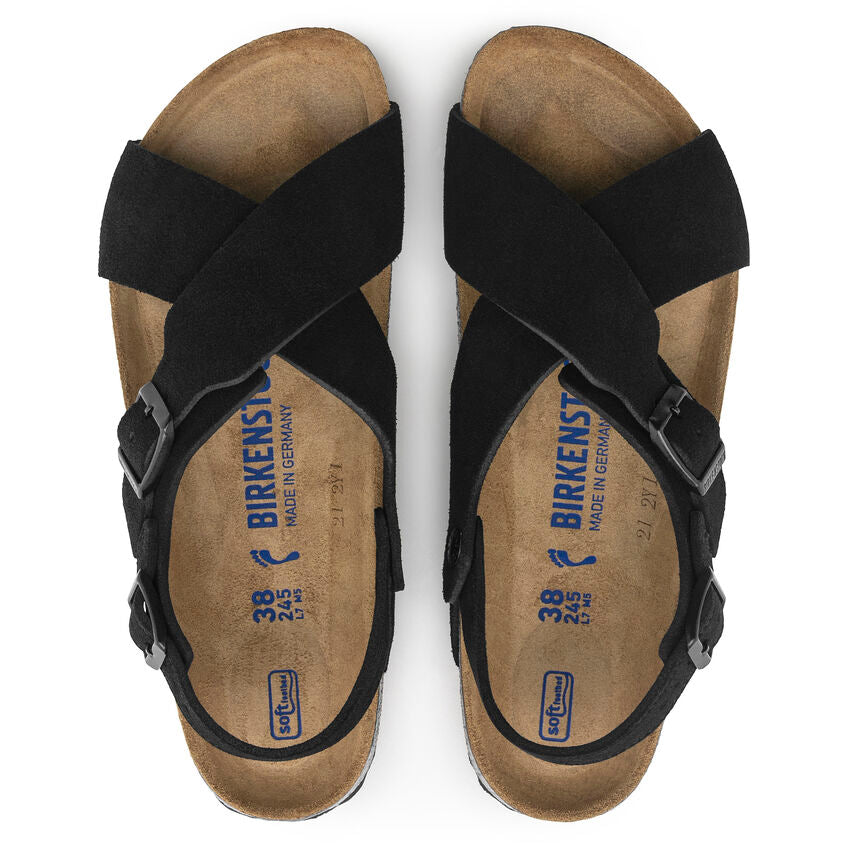 Birkenstock Tulum SFB Black Suede Leather