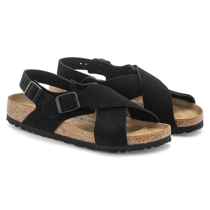 Birkenstock Tulum SFB Black Suede Leather
