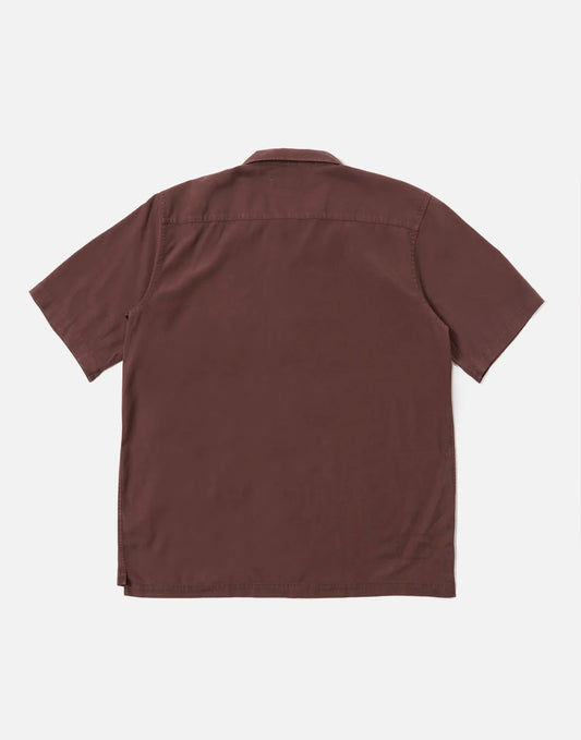 Universal Works Camp Shirt Rich Brown