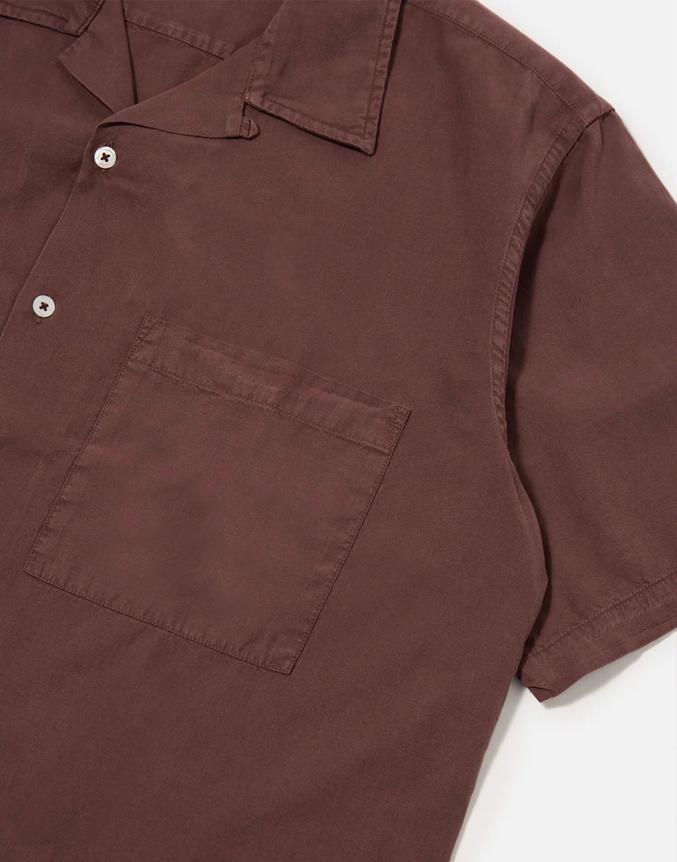 Universal Works Camp Shirt Rich Brown