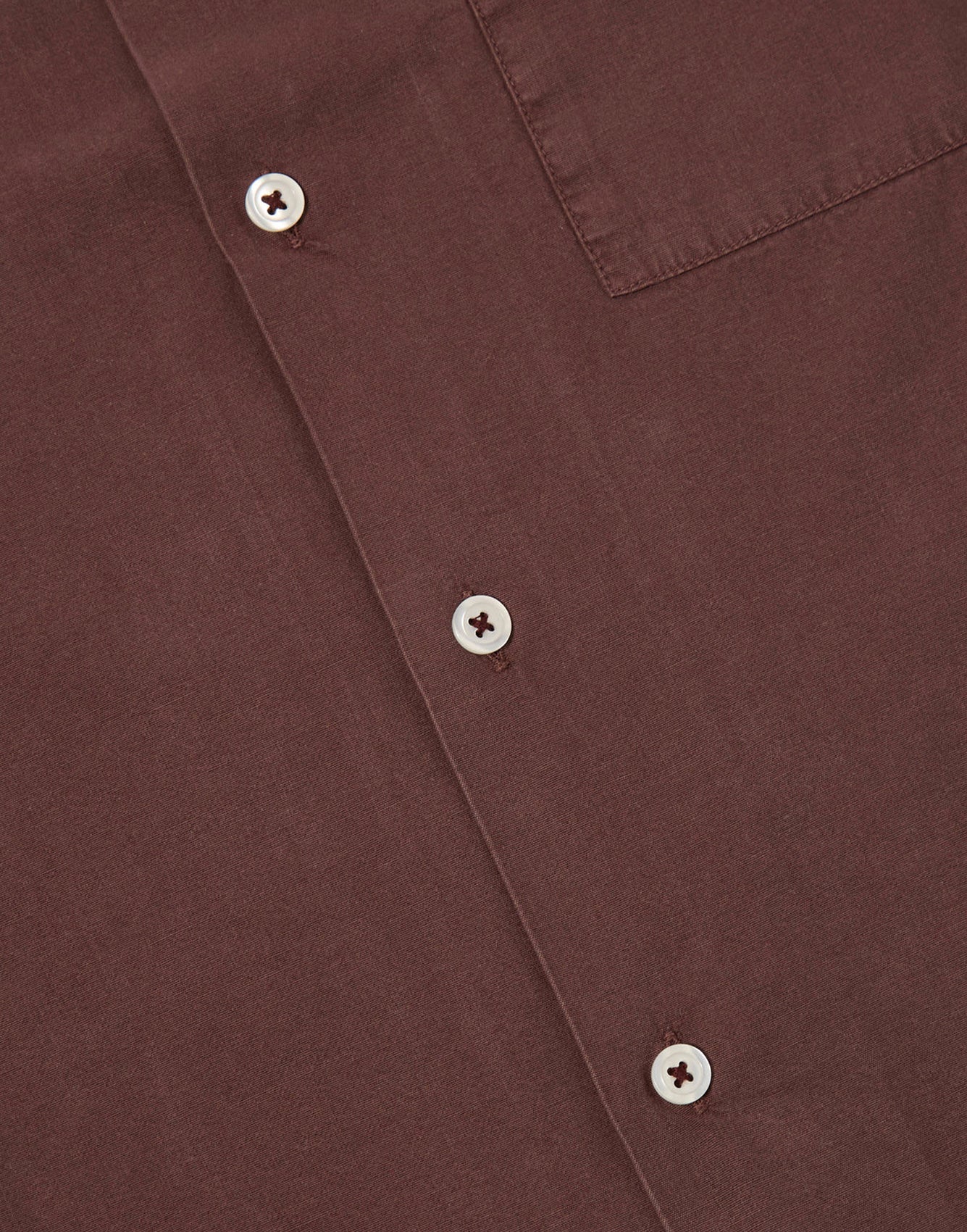 Universal Works Camp Shirt Rich Brown