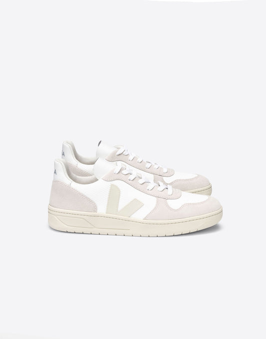 VEJA V-10 B-Mesh White Natural Pierre