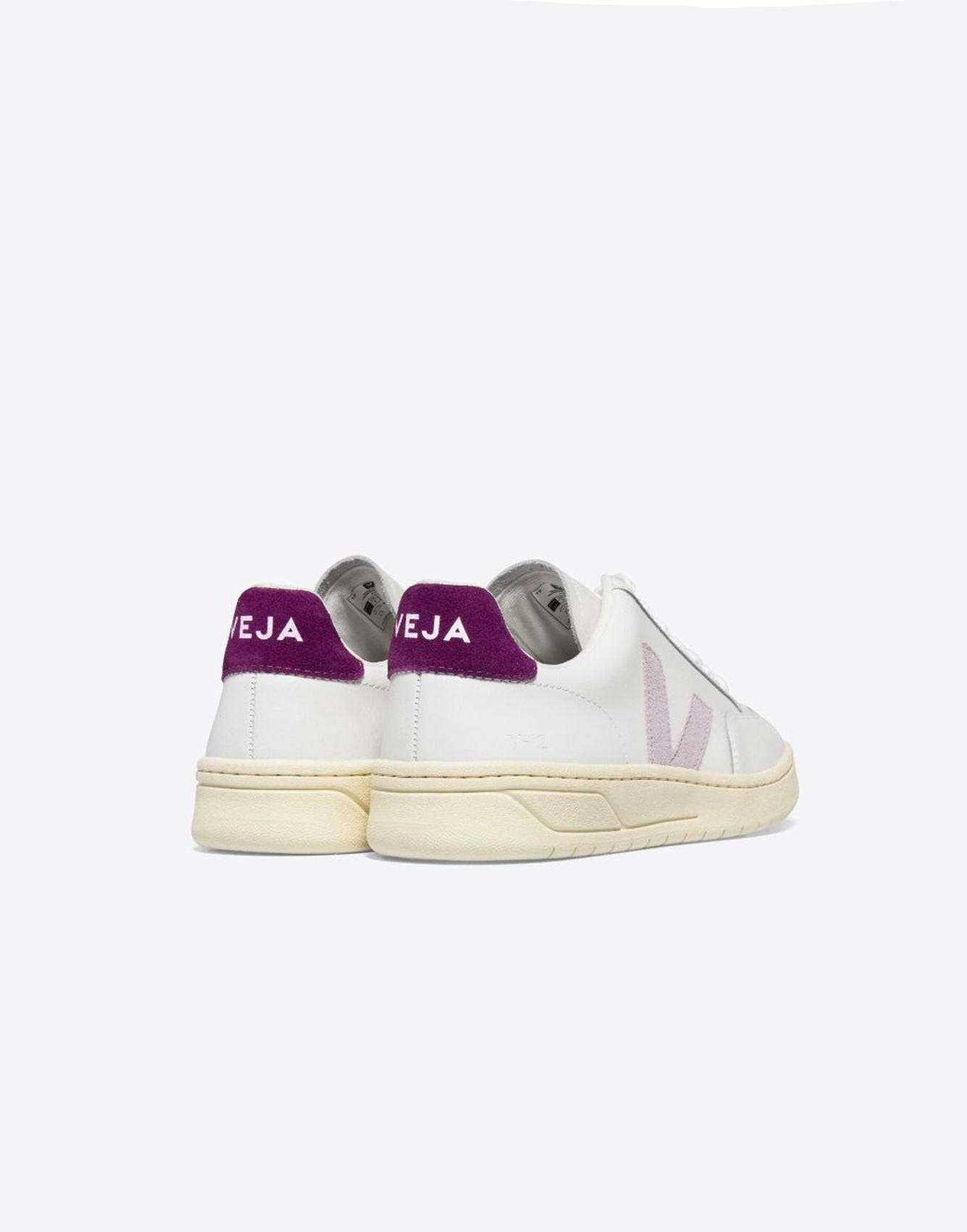VEJA V-12 Leather White Parme Magenta