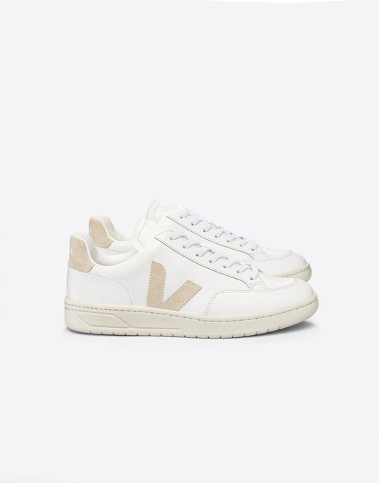 VEJA V-12 Leather White Sable