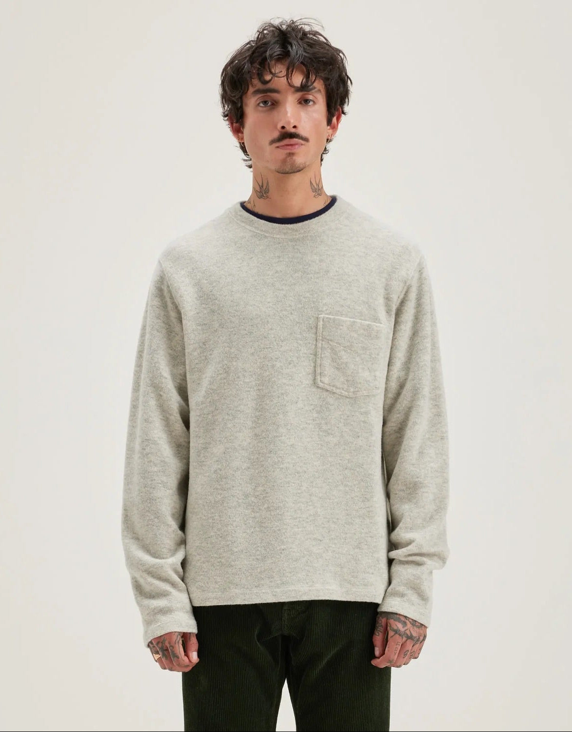 Bellerose Velo Crew-Neck Sweatshirt H.Grey