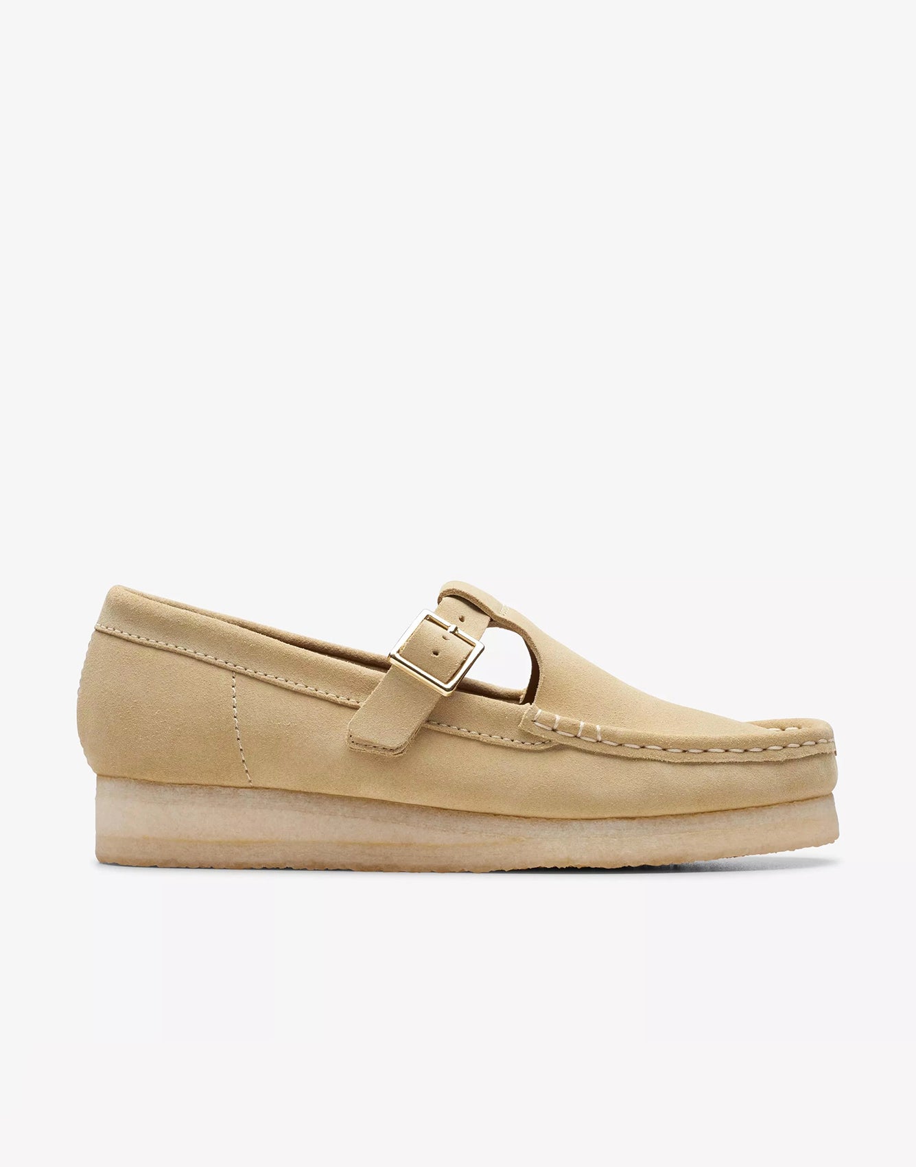 Clarks Wallabee T Bar Maple Suede