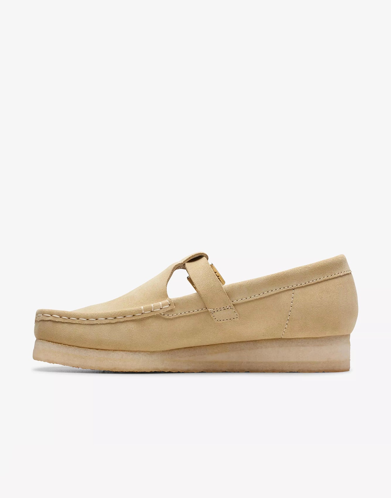 Clarks Wallabee T Bar Maple Suede