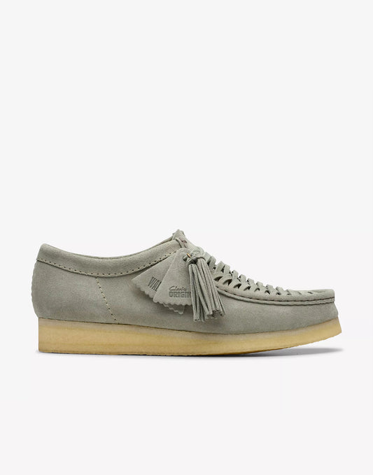 Clarks Wallabee Weave Sage Suede