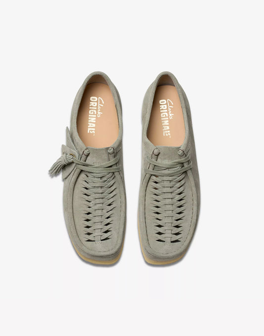 Clarks Wallabee Weave Sage Suede
