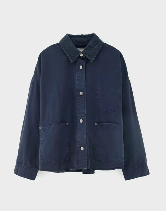 Bellerose Wandy Relaxed Overshirt Navy