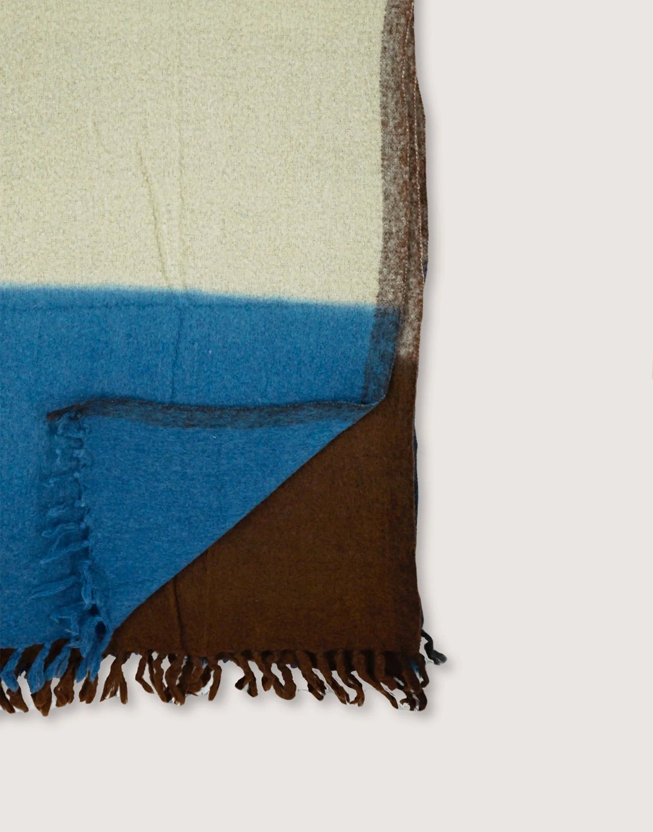 Moismont Wool Plaid N°83 Coffee/Blue