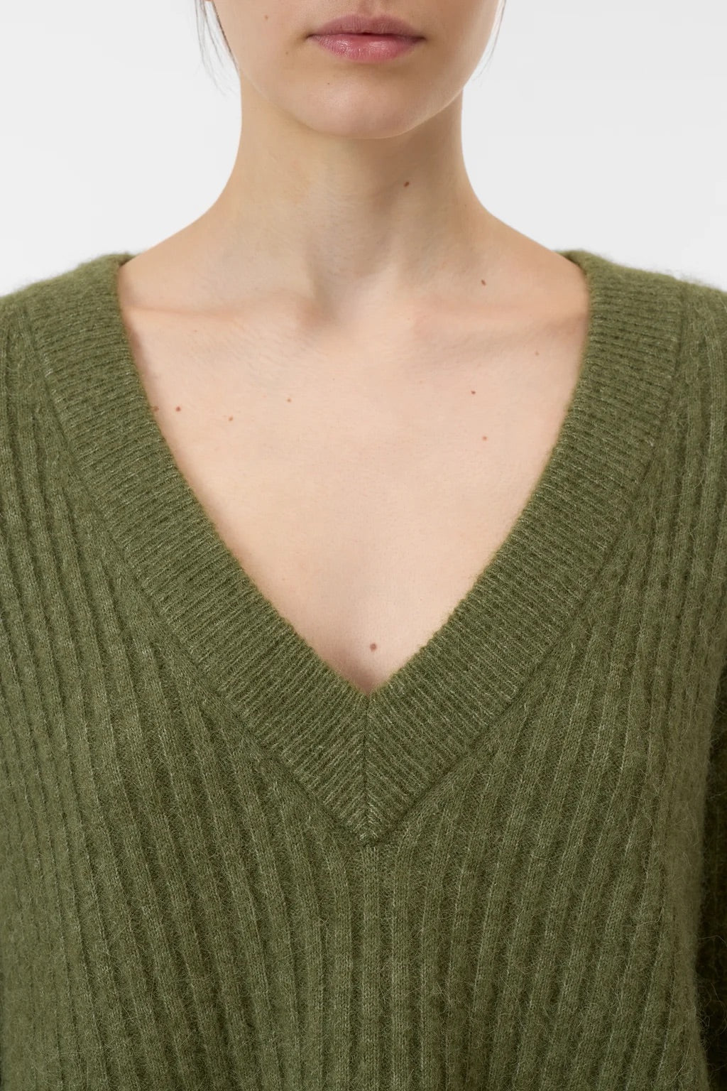 Closed Wool and Alpaca Mix Jumper Pistacho Green
