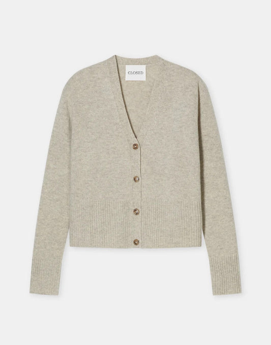 Closed Wool Cardigan Beige Melange