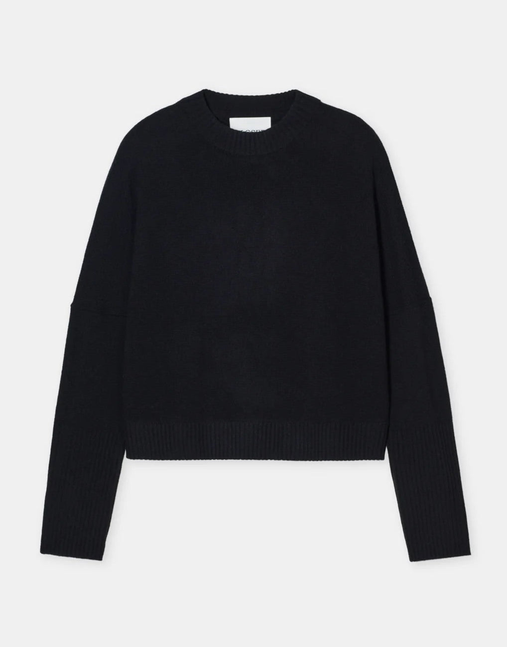 Closed Wool Round Neck Jumper Black