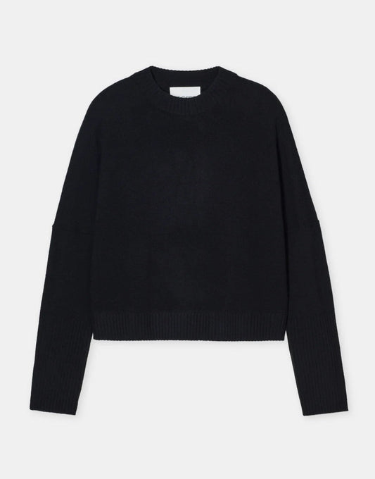 Closed Wool Round Neck Jumper Black