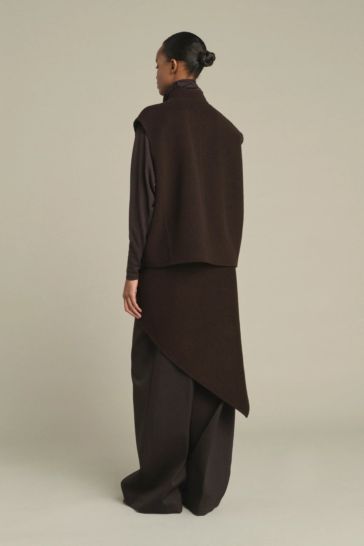 Soeur Adeline Boxy Sleeves Jacket Dark Brown