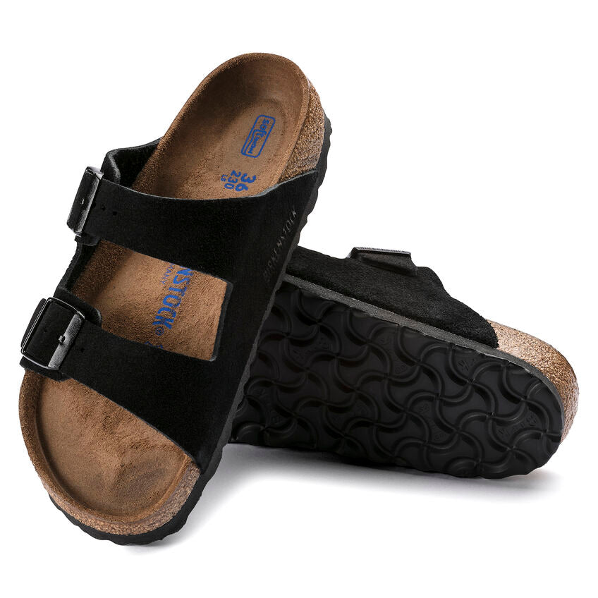 Birkenstock Arizona SFB Black Suede Leather