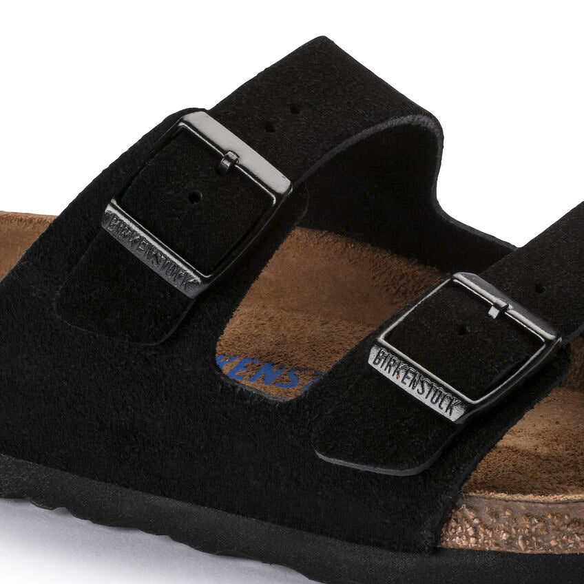 Birkenstock Arizona SFB Black Suede Leather