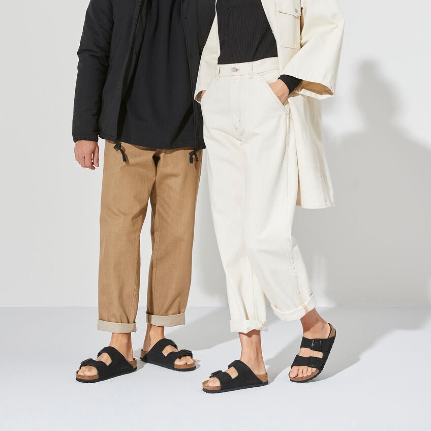 Birkenstock Arizona SFB Black Suede Leather