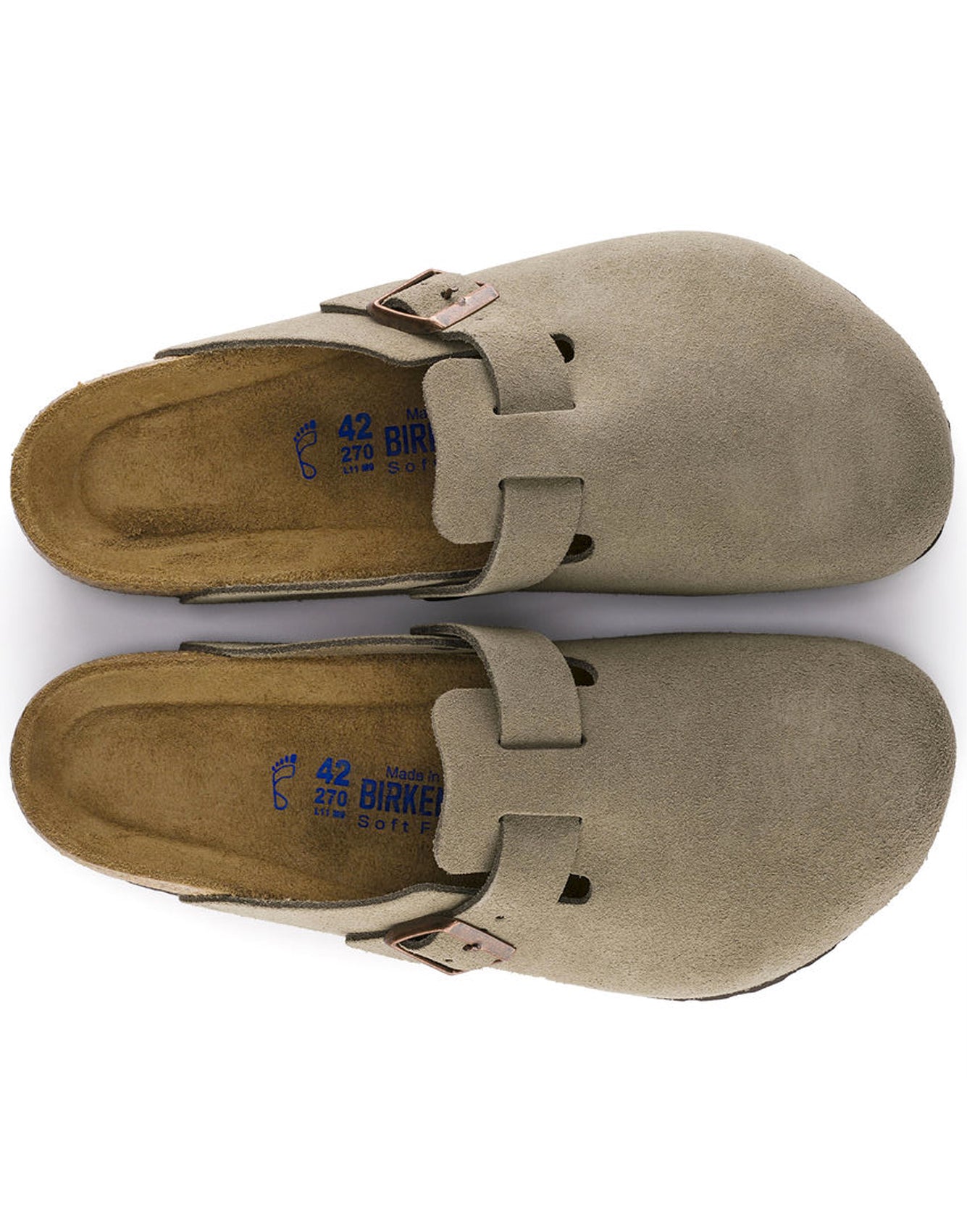 Birkenstock Boston Soft Suede Taupe