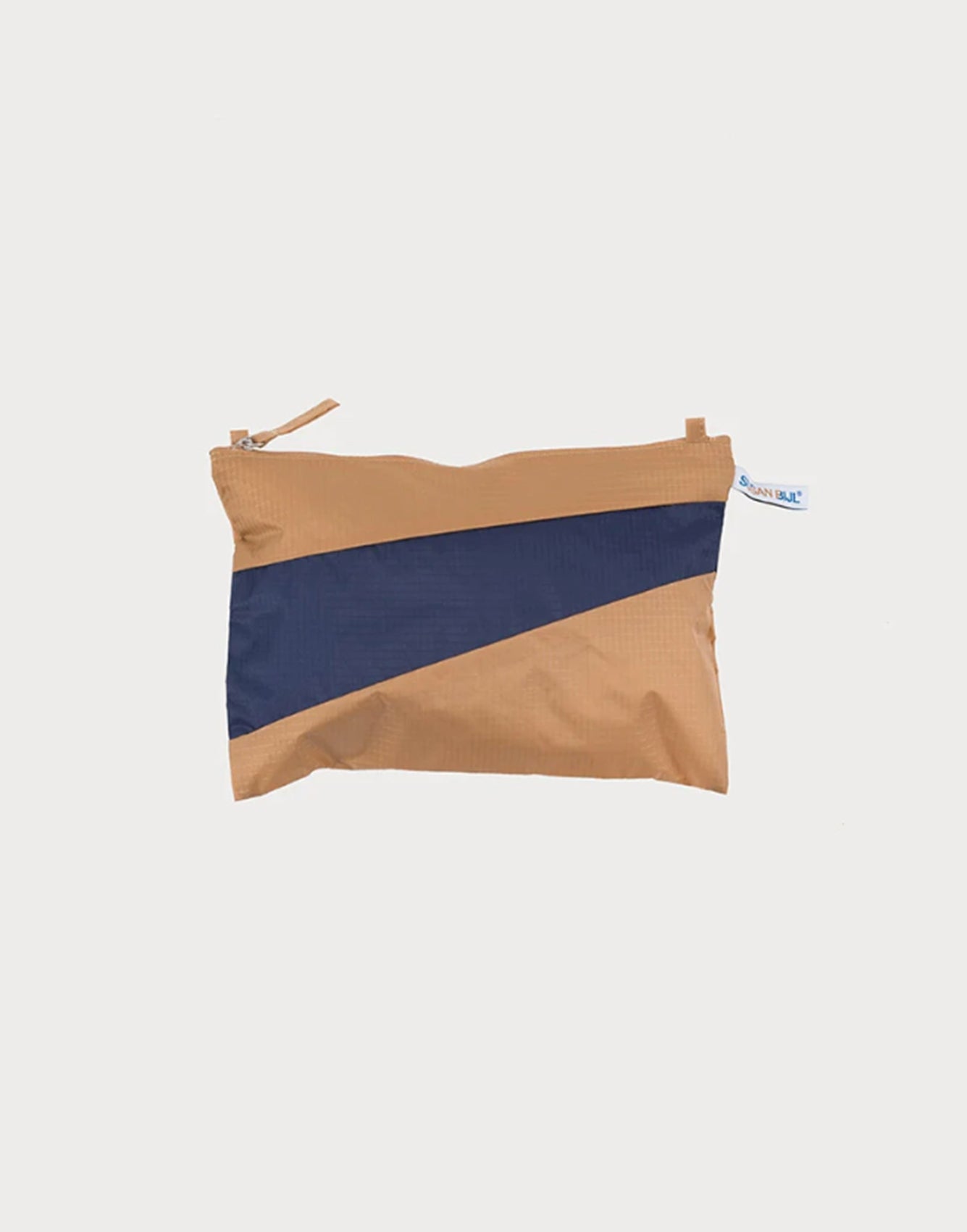 Susan Bijl The New Pouch Camel&Navy Medium