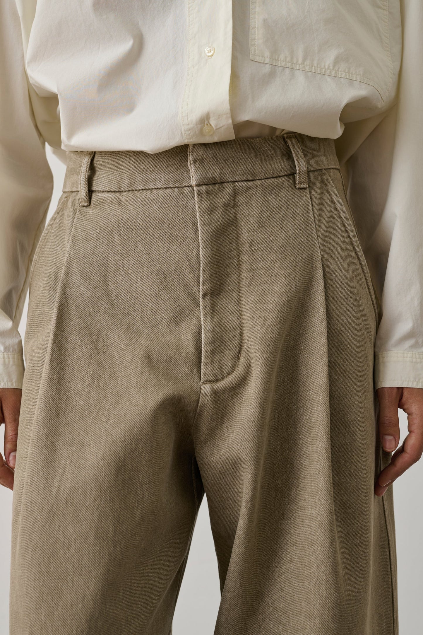Soeur Devy Pleated Trousers Beige