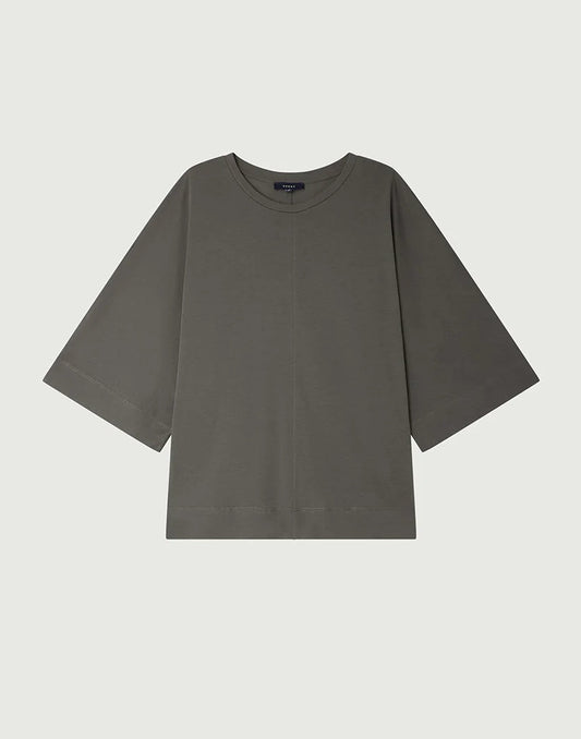 Soeur Helsinki Mid-length Sleeve T-shirt Ardoise