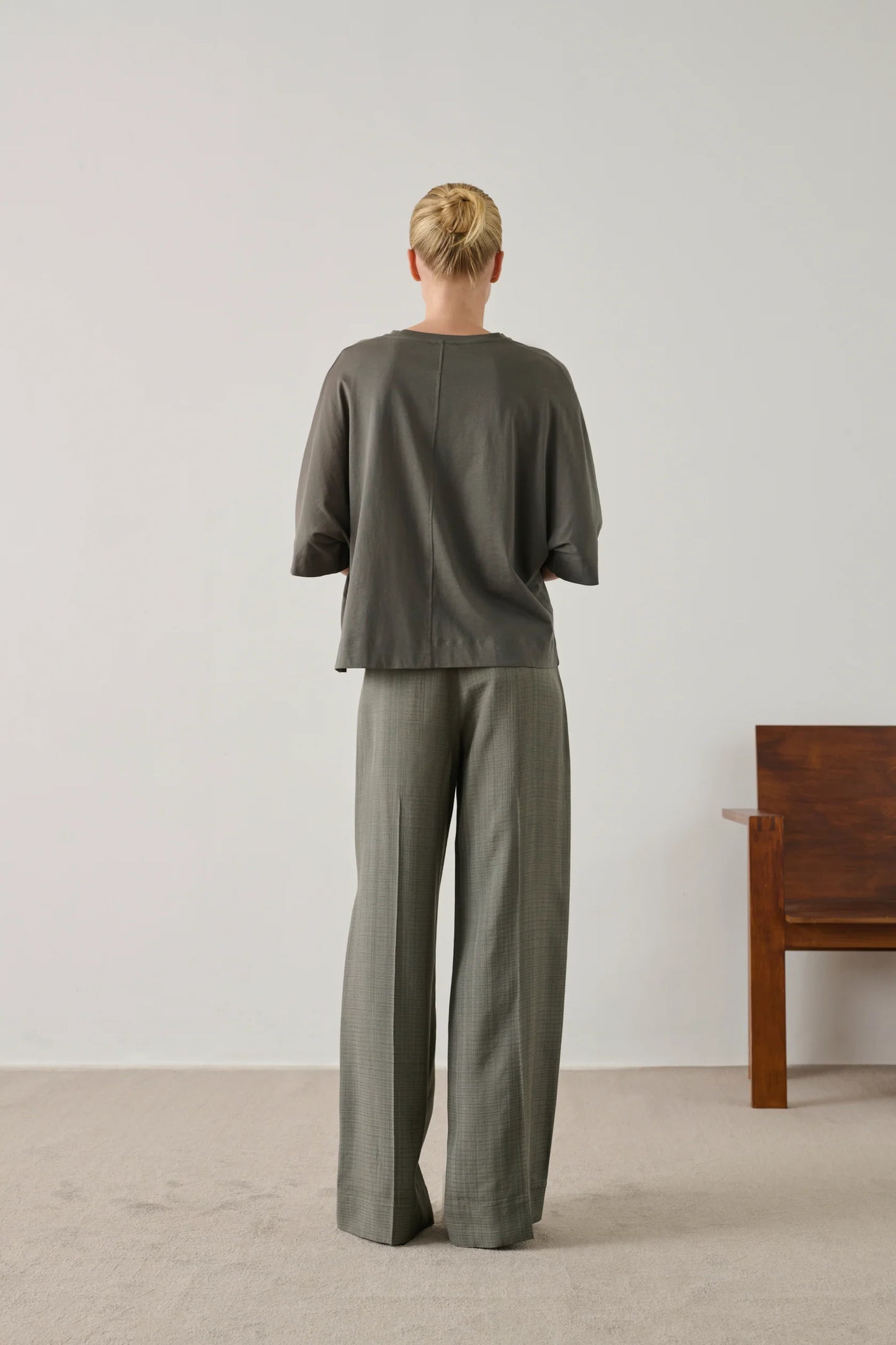 Soeur Helsinki Mid-length Sleeve T-shirt Ardoise