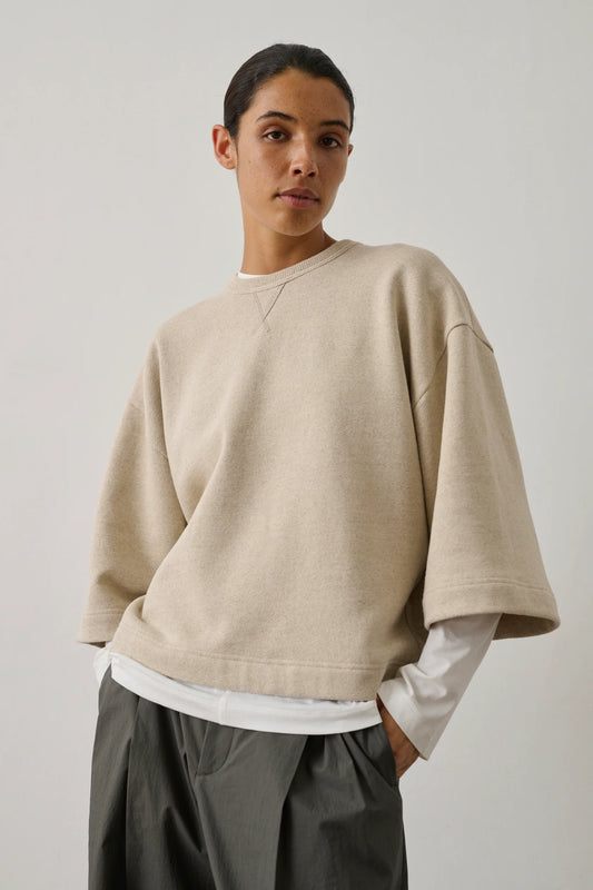 Soeur Iksan Sweatshirt Marled Beige Chinè