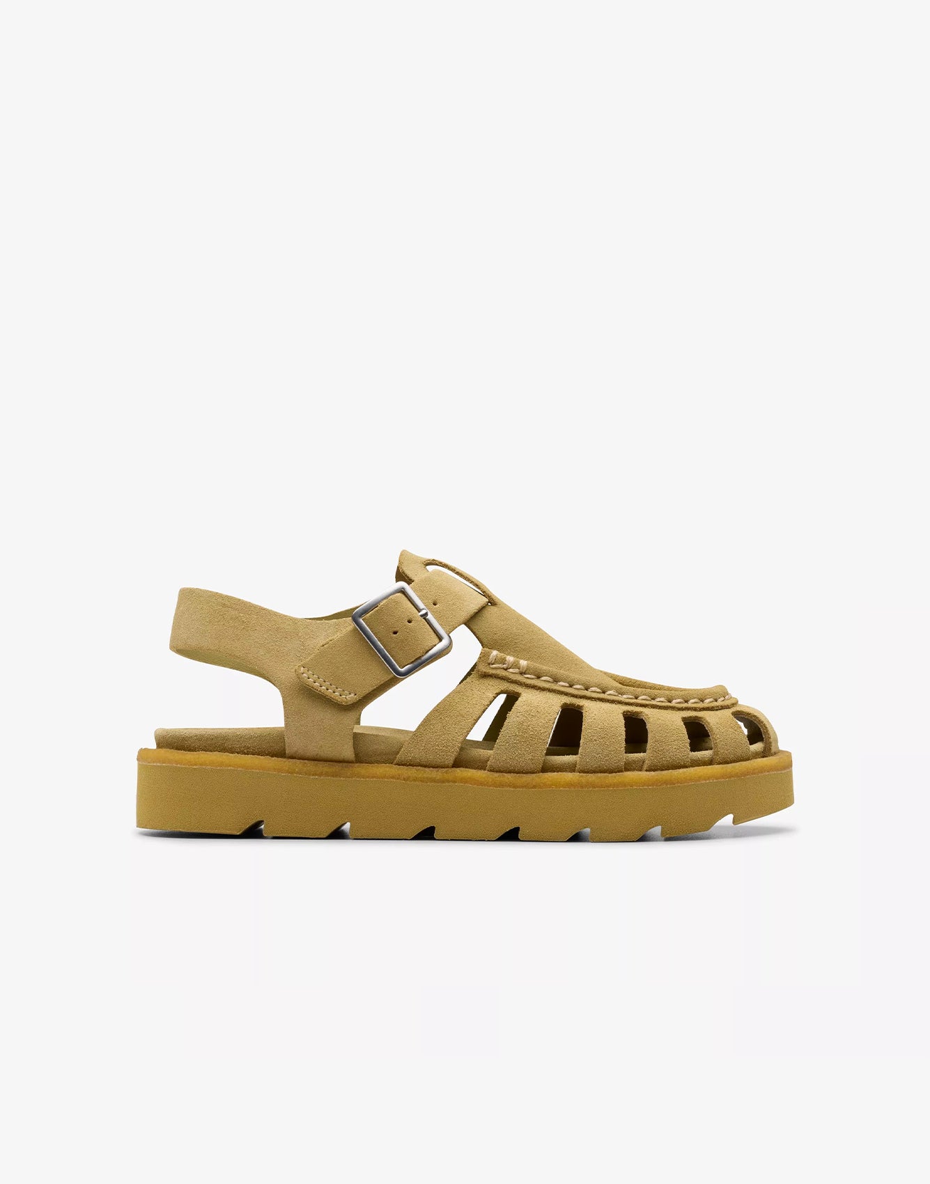 Clarks Meare Buckle Dark Maple Suede