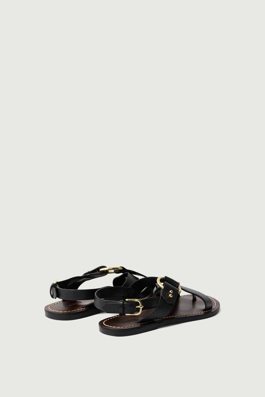 Soeur Florence Leather Sandals Black