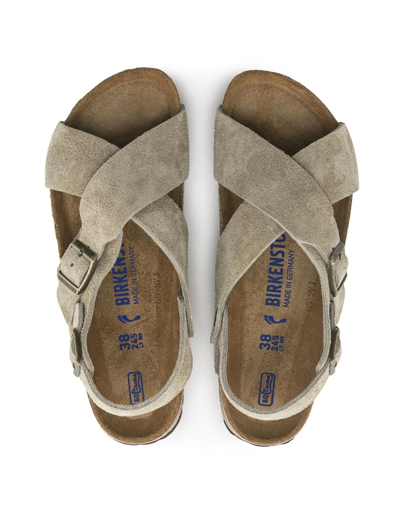 Birkenstock Tulum SFB Taupe Suede Leather