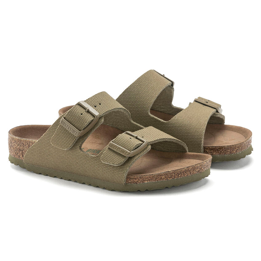 Birkenstock Arizona Faded Khaki Vegan Canvas