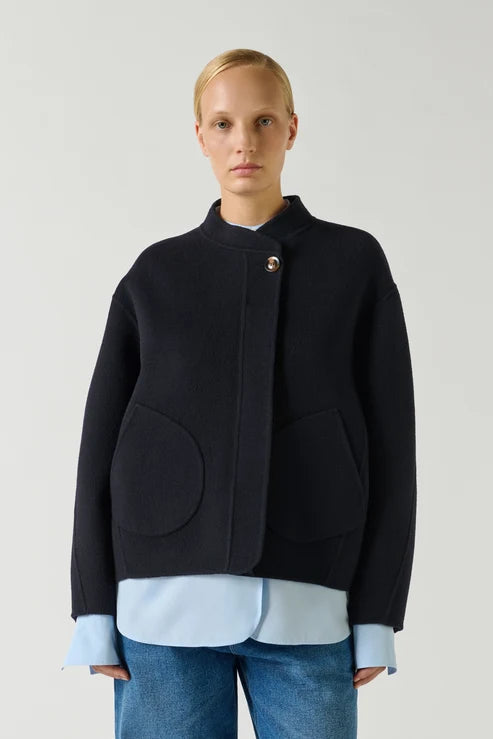 Soeur Windsor Boxy Jacket Deep Navy