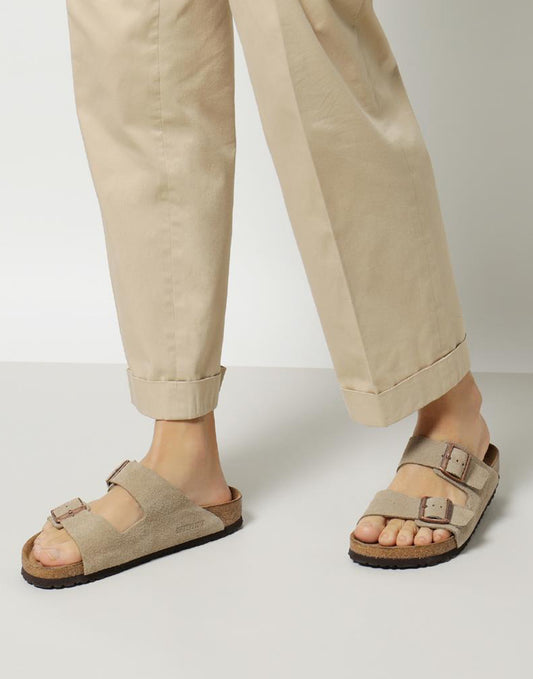 Birkenstock Arizona SFB Taupe Suede Leather