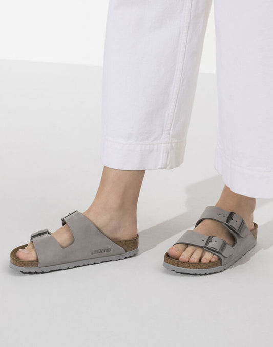 Birkenstock Arizona SFB Dove Grey Nubuck Leather