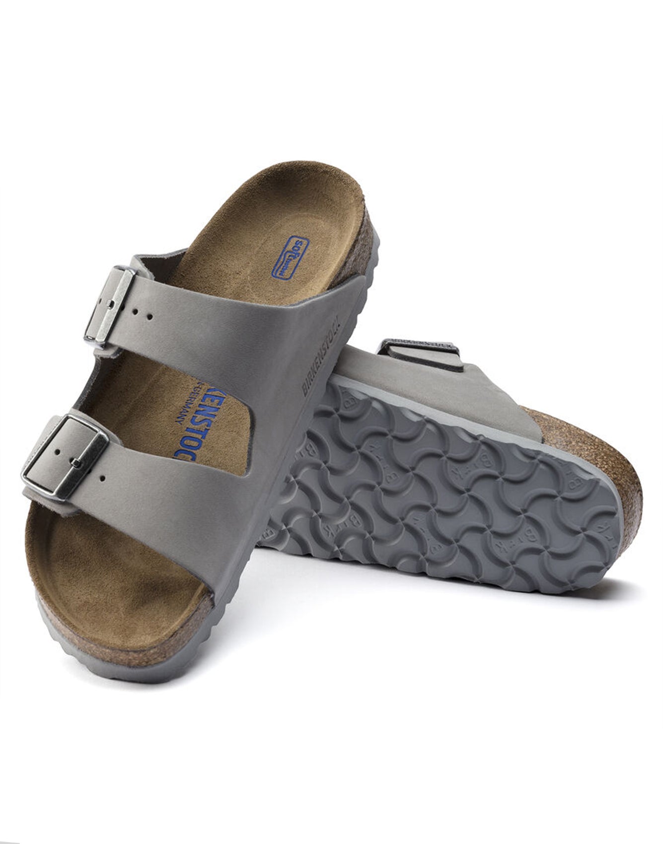 Birkenstock Arizona SFB Dove Grey Nubuck Leather