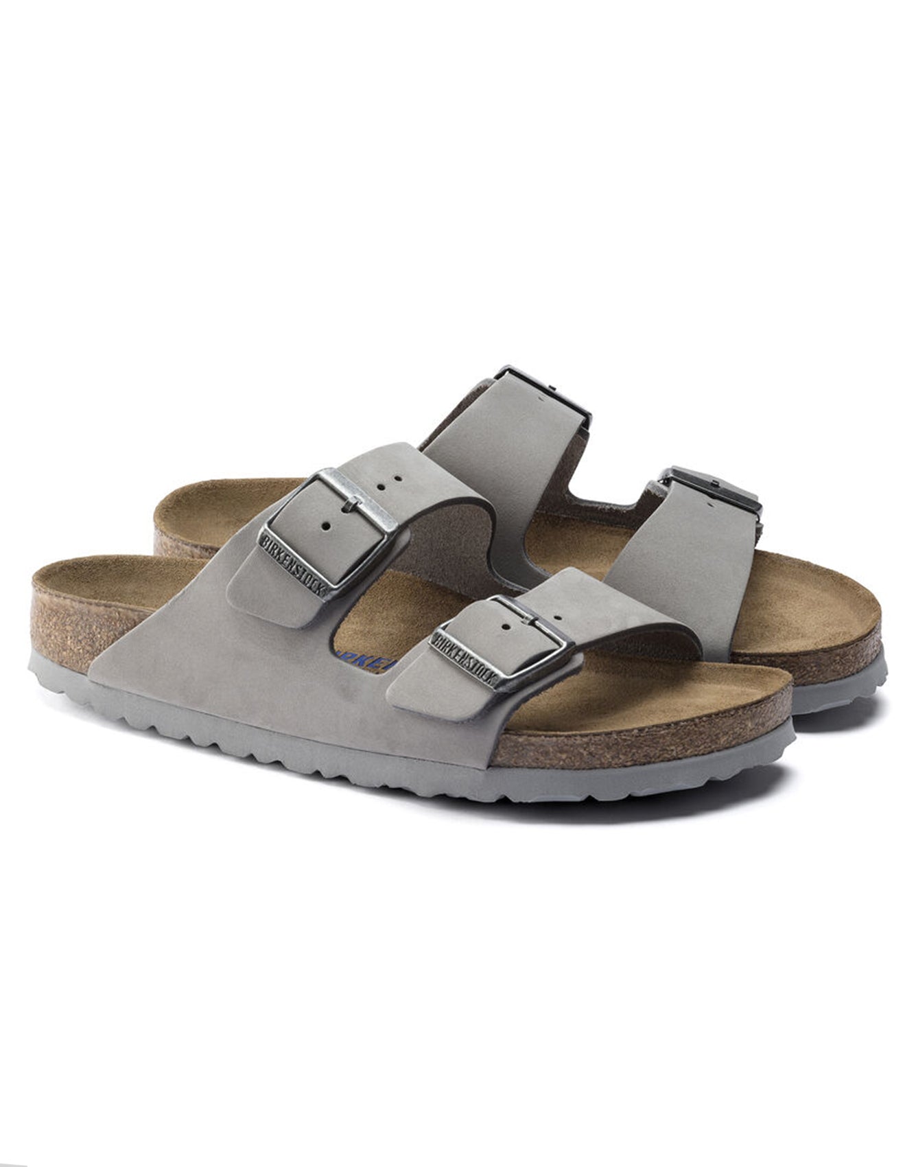Birkenstock Arizona SFB Dove Grey Nubuck Leather